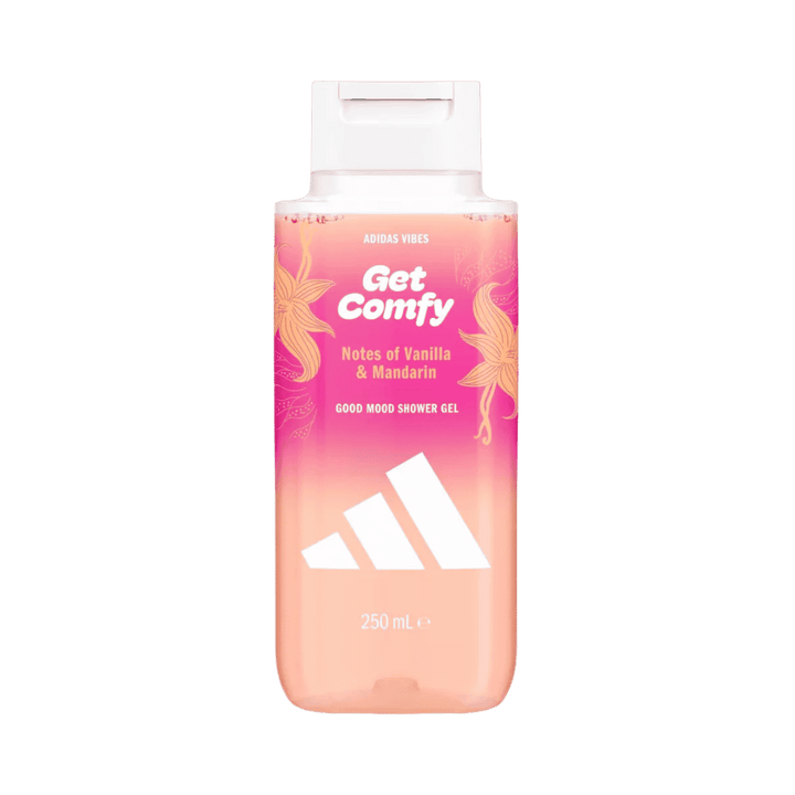 Adidas Vibes Get Comfy Shower Gel - 250ml | أديداس جل استحمام رائحة فانيلا وماندرين - 250مل