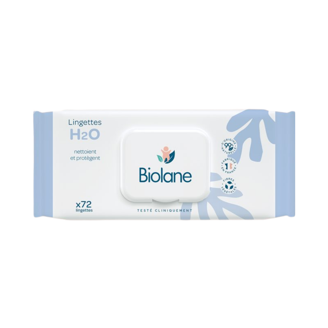 Biolane Water Based Wet Wipes - 72 pcs | بايولان مناديل مبللة للأطفال - 72 قطعة