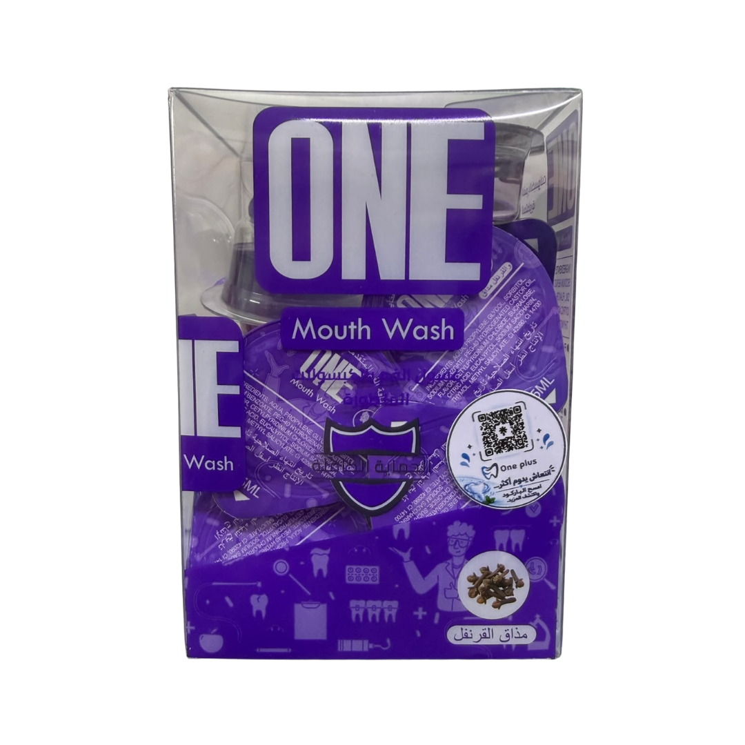 ONE Mouth Wash Carnation - 15ml - 20 Capsules | وان غسول فم بنكهة القرنفل - 20 كبسولة