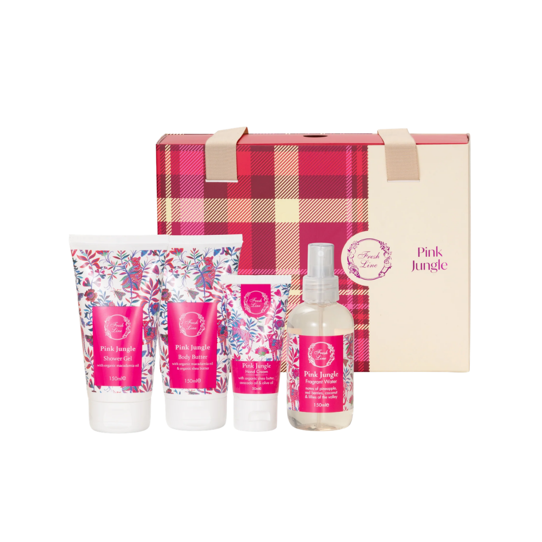 Fresh Line Promo Pink Jungle Shower Gel Set - 150ml | فريش لاين مجموعة بينك جانغل - 150مل