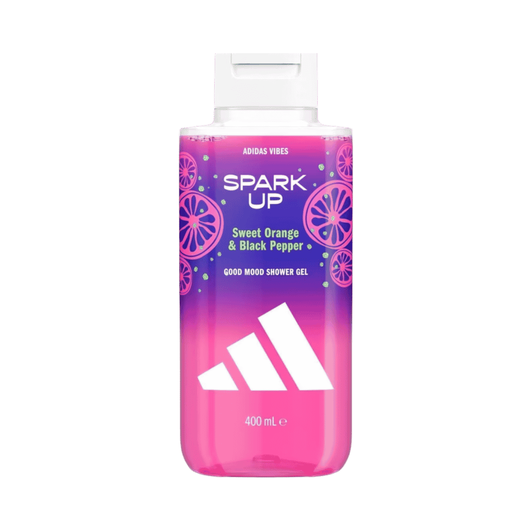 Adidas Vibes Spark Up Good Mood Shower Gel - 400ml | أديداس جيل استحمام برائحة البرتقال و الفلفل الأسود - 400مل