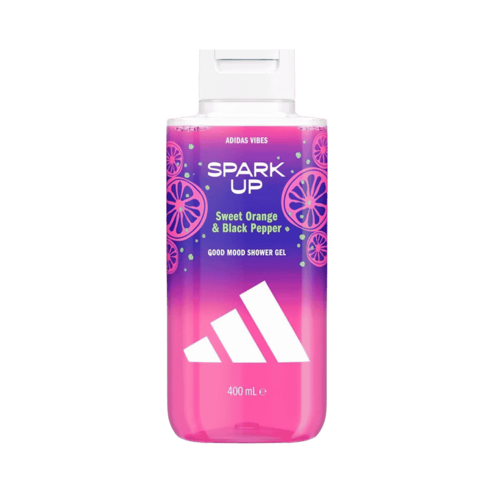 Adidas Vibes Spark Up Good Mood Shower Gel - 400ml | أديداس جيل استحمام برائحة البرتقال و الفلفل الأسود - 400مل