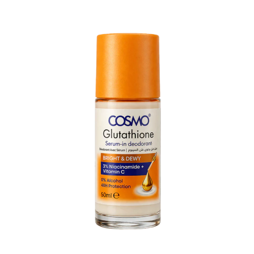 COSMO COSMETICS BODY DEODORANT SERUM BRIGHT & DEWY - 50ml | كوزمو كوزمتكس مزيل تعرق رول للجسم برايت اند دوي - 50 مل