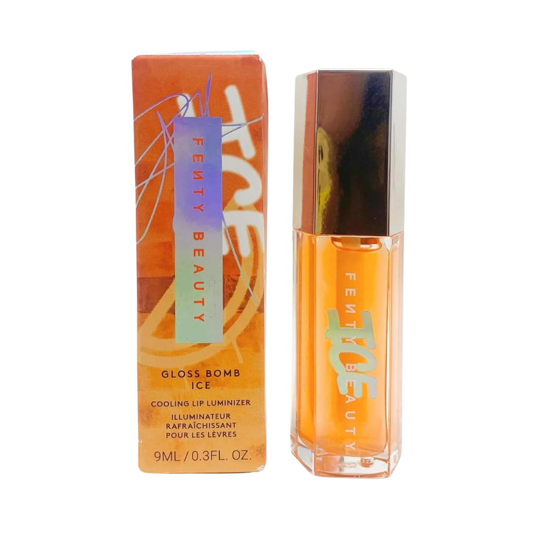 Fenty Beauty Gloss Bomb Ice Cooling Lip Luminizer Melon Chillz - 9ml | فينتي بيوتي جلوس شفاه بومب ايس بنكهة البطيخ - 9 مل