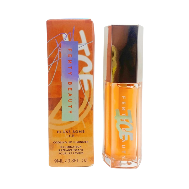 Fenty Beauty Gloss Bomb Ice Cooling Lip Luminizer Melon Chillz - 9ml | فينتي بيوتي جلوس شفاه بومب ايس بنكهة البطيخ - 9 مل