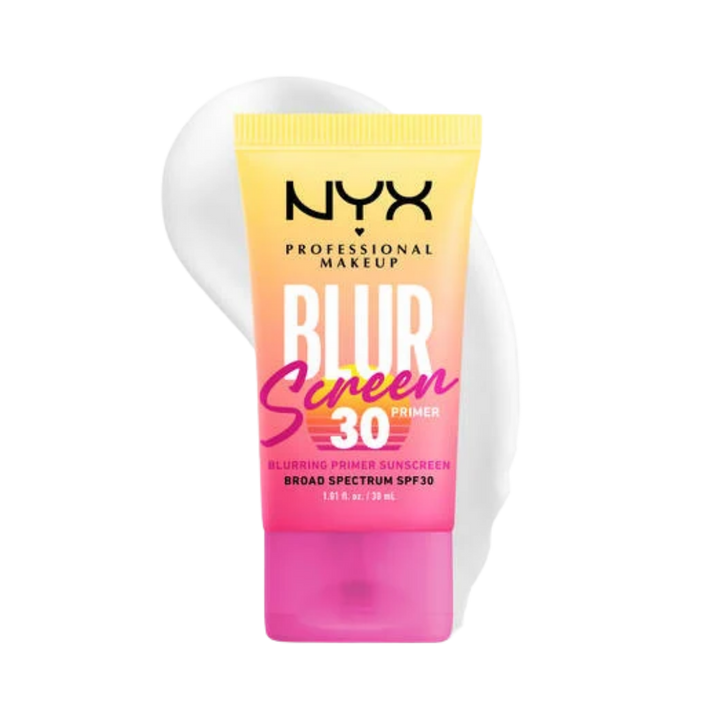 NYX Professional Makeup Blur Screen Primer - SPF - 30ml | ان واي اكس برايمر بلور سكرين مع نسبة واقي شمسي - 30 مل