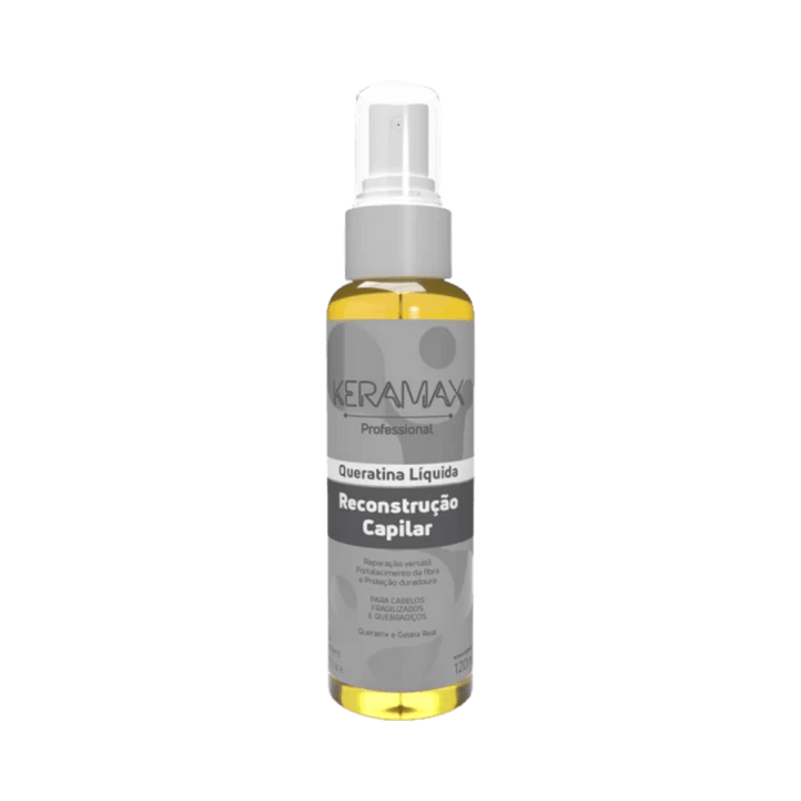 Skafe Keramax Queratina Liquida Reconstrucao Capilar - 120ml | سكافي كيراتين كيرامكس بخاخ مائي لإعادة بناء الشعر- 120مل