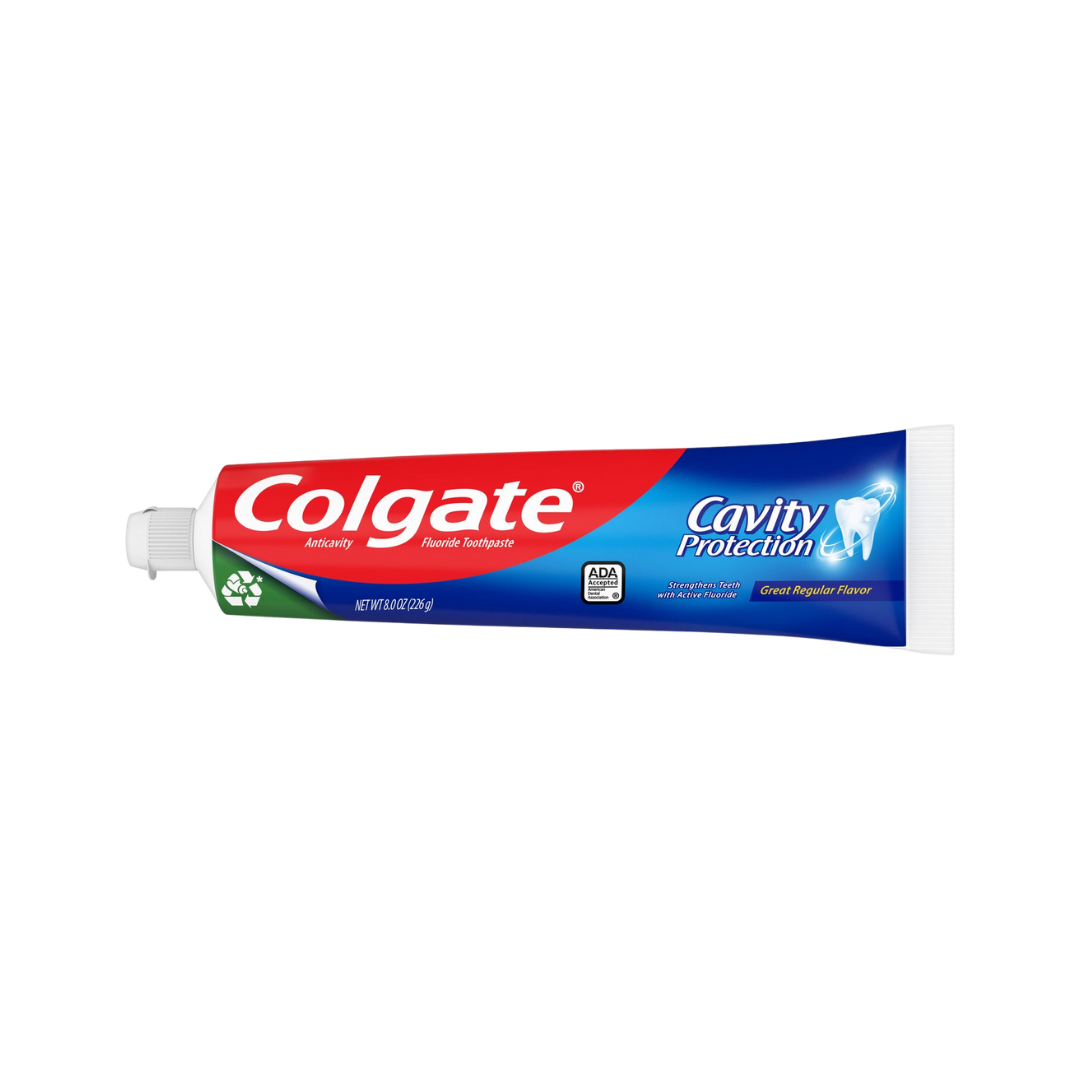 Colgate Cavity Protection Toothpaste, 8 Ounce Visit the Colgate Store - 226g | كولجيت معجون أسنان لحماية الأسنان من التسوس - 226 غ