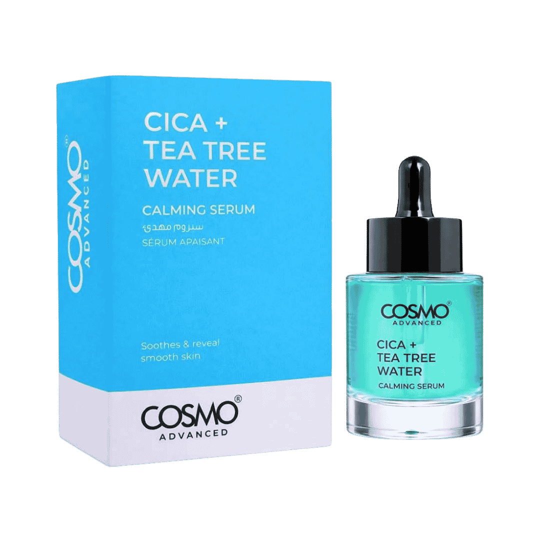 Cosmo Cica + Tea Tree Water - 40ml | كوزمو سيروم مهدئ بخلاصة ماء شجرة الشاي + سيكا - 40مل