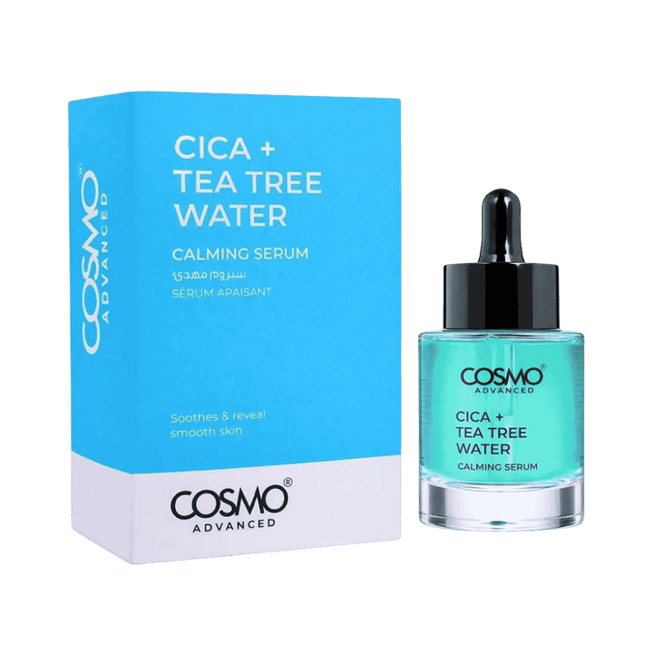 Cosmo Cica + Tea Tree Water - 40ml | كوزمو سيروم مهدئ بخلاصة ماء شجرة الشاي + سيكا - 40مل