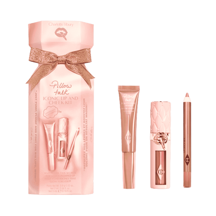 Charlotte Tilbury Pillow Talk Iconic Lip & Cheek Kit | شارلوت تلبوري مجموعة مكياج الشفاه والخدود بيلو توك ايكونيك