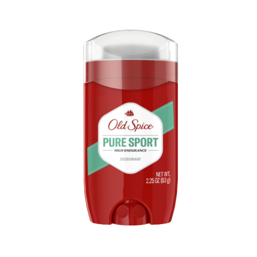Old Spice High Endurance Deodorant, Pure Sport - 63g | اولد سبايس مزيل تعرق ستيك بيور سبورت - 63 غ