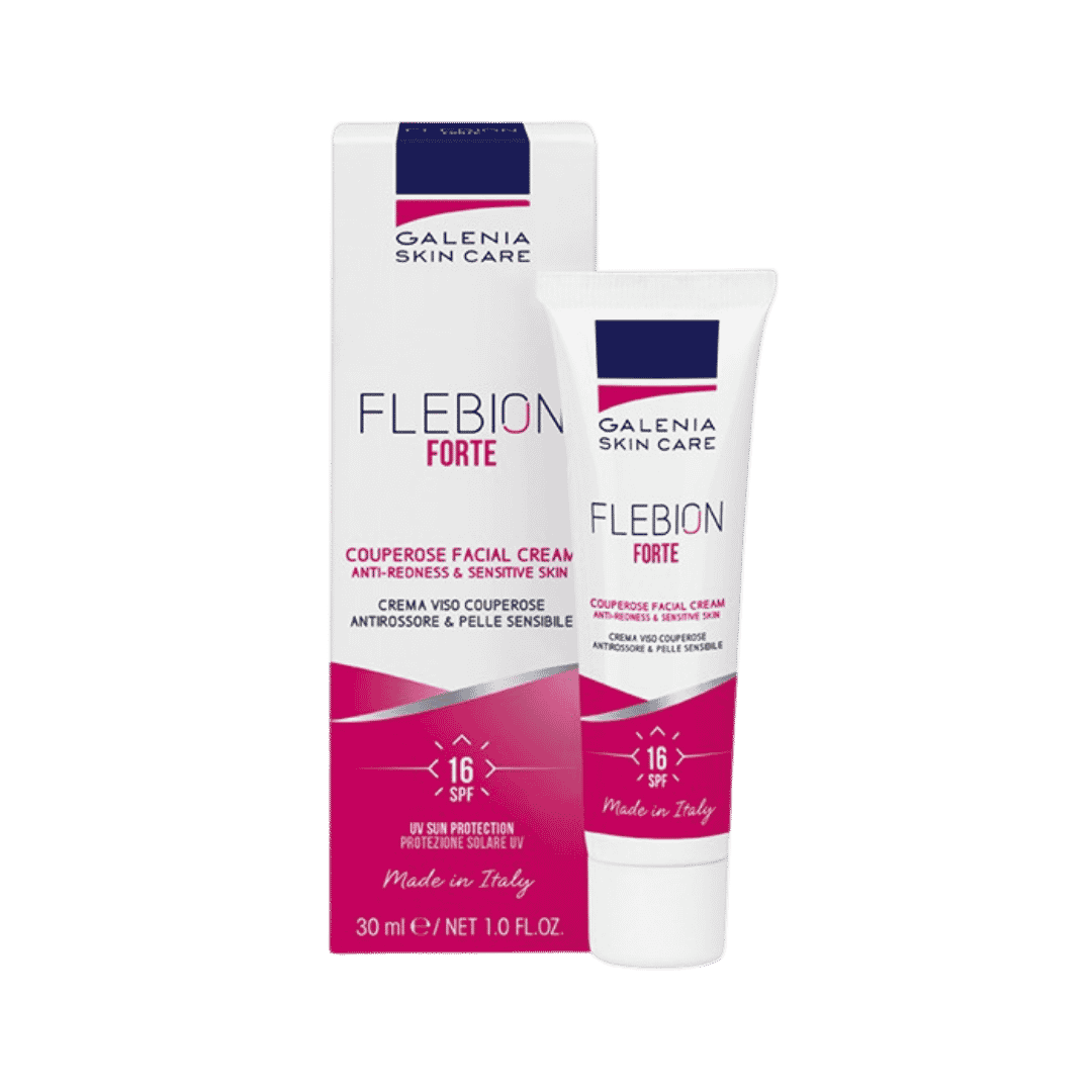 Galenia Flebion Forte SPF16 Couperose Facial Cream - 30ml | جالينيا فليبيون فورتي كريم للوجه مضاد للاحمرار بعامل حماية SPF16 - 30 مل