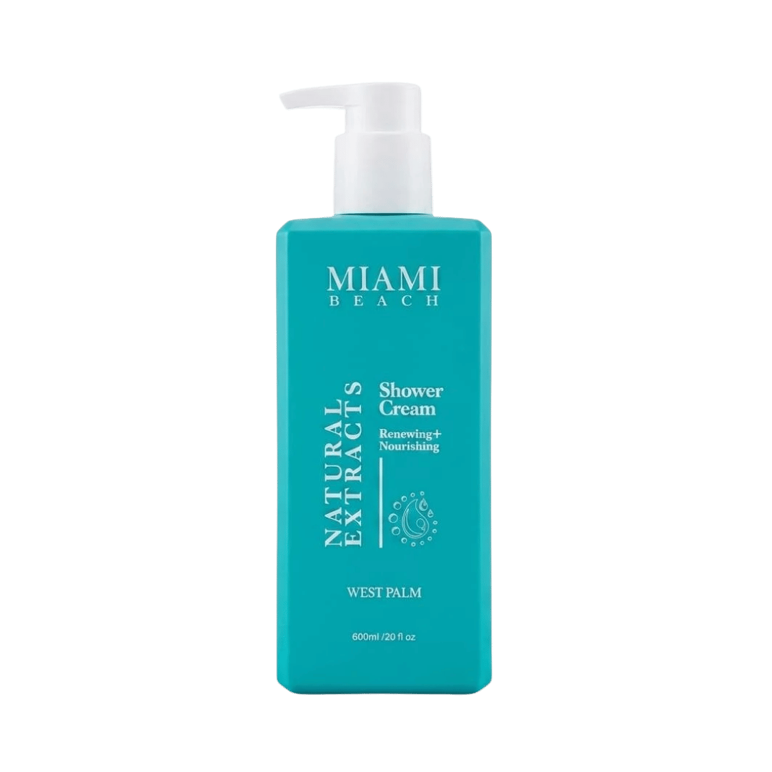 MIAMI BEACH Shower Renewing + Nourishing West Palm - 600ml | ميامي بيتش جل استحمام بتركيبة مغذية - 600مل