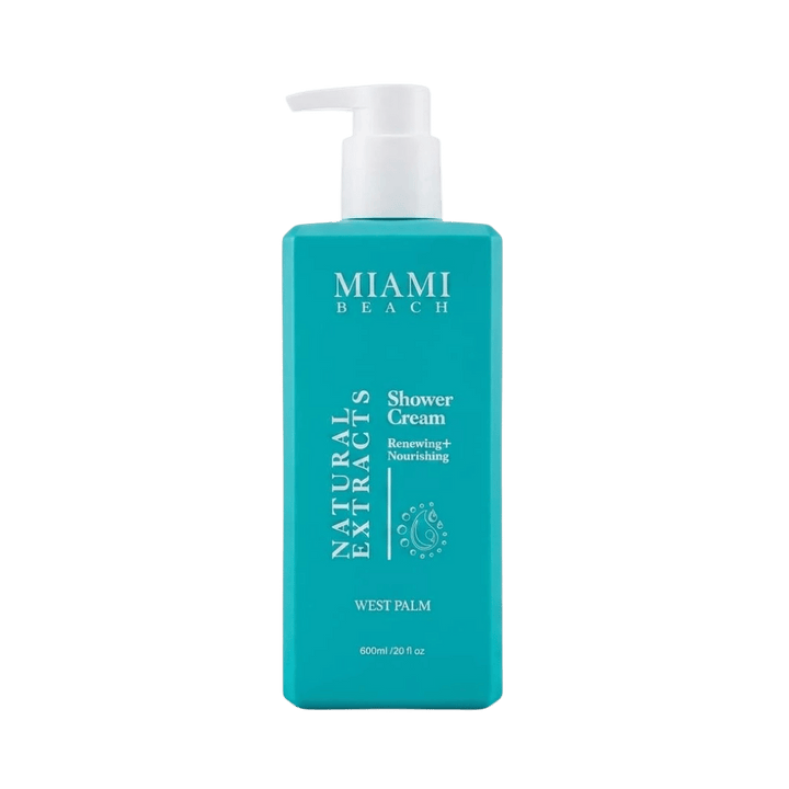 MIAMI BEACH Shower Renewing + Nourishing West Palm - 600ml | ميامي بيتش جل استحمام بتركيبة مغذية - 600مل