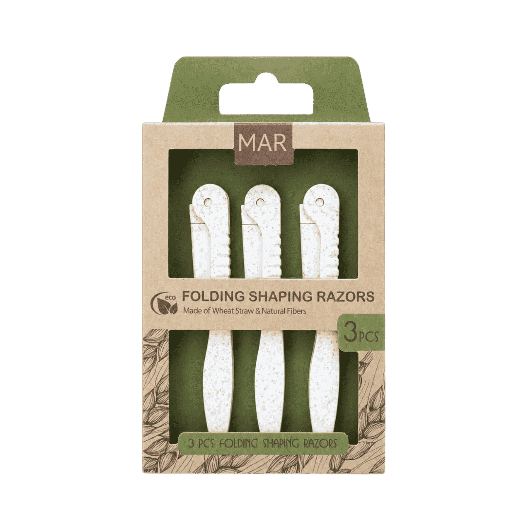 MAR Folding Shaping Razors 3 Pcs | مار شفرات وجه قابلة للطوي - 3 شفرات