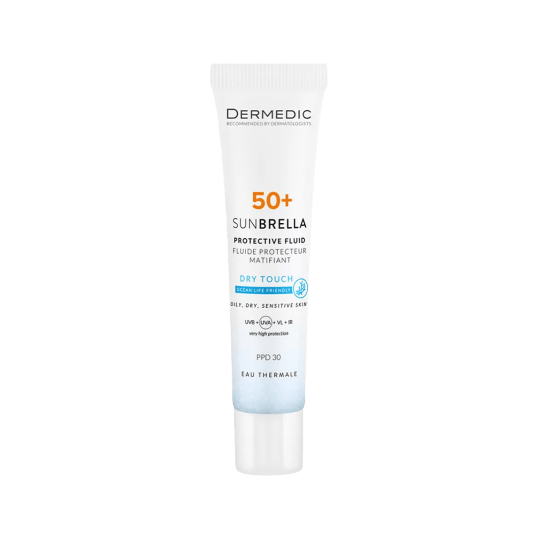 Dermedic Sunbrella Protective Fluid SPF 50+ - 40ml | ديرمديك واقي شمسي مع عامل حماية 50 - 40 مل