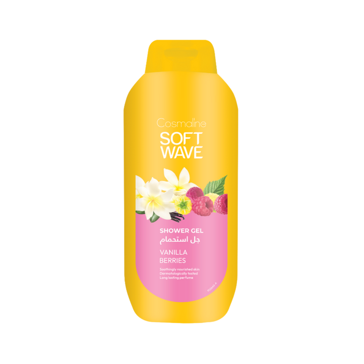 COSMALINE Showe Gel Vanilla Berries - 650ml | كوزمالين جل استحمام بالفانيليا و التوت - 650 مل