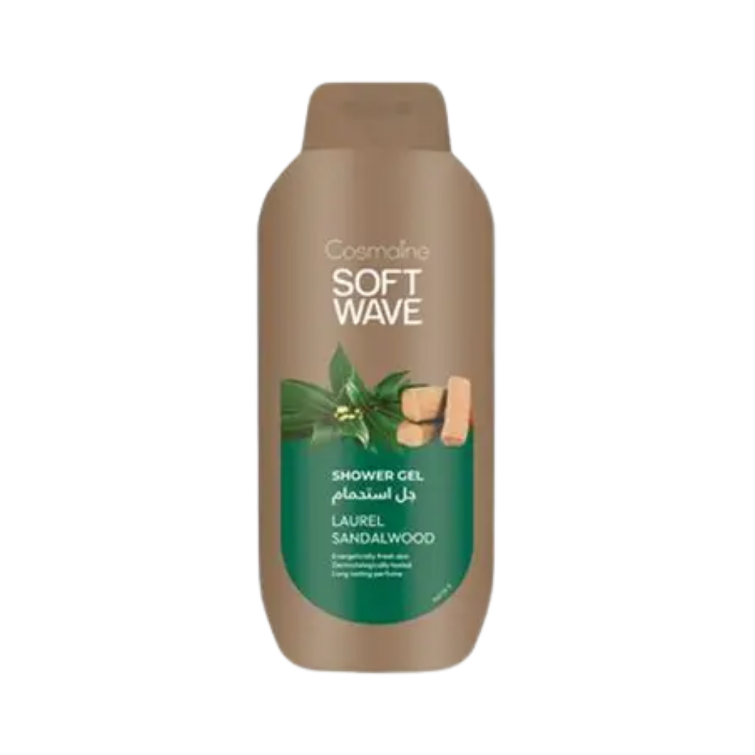 COSMALINE Shower Gel Laurel Sandal Wood - 650ml | كوزمالين جل استحمام بعطر الغار و خشب الصندل - 650 مل
