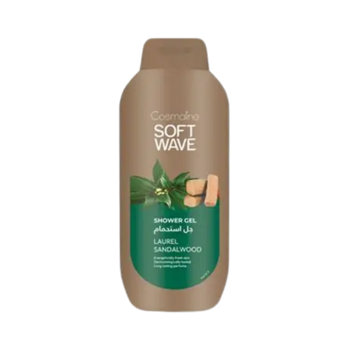 COSMALINE Shower Gel Laurel Sandal Wood - 650ml | كوزمالين جل استحمام بعطر الغار و خشب الصندل - 650 مل