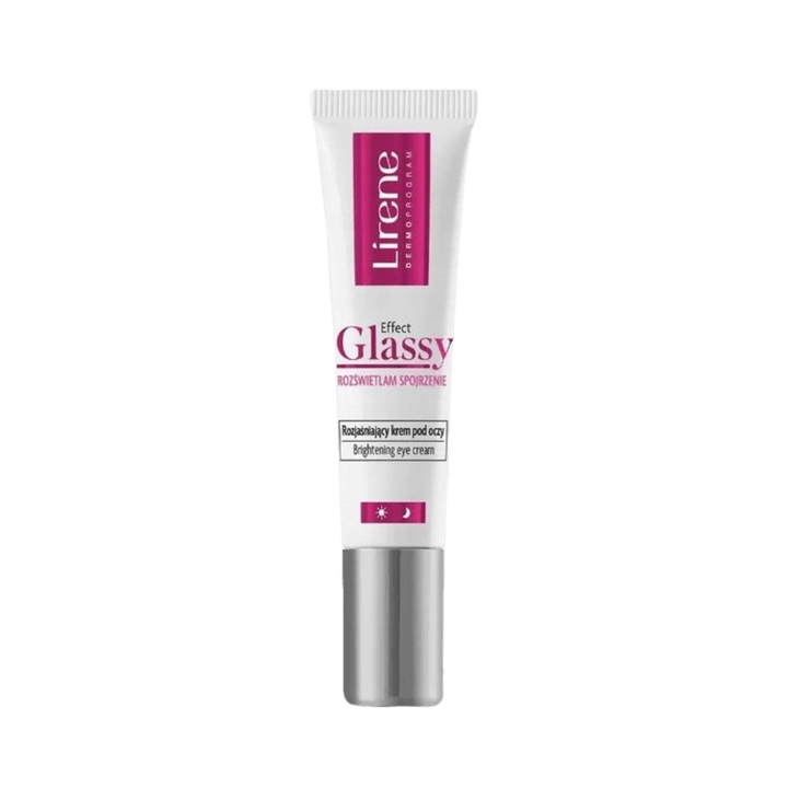 Lirene Effect Glassy Cream Illuminating Eye Contour Cream - 15ml | ليرين كريم تحت العين لتقليل الانتفاخات والهالات السوداء - 15مل