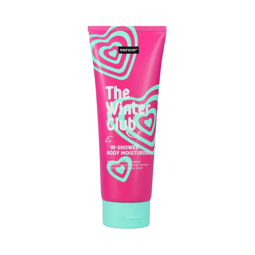 Sence Beauty The Winter Club In Shower Body Moisturiser Coco Pistachio Swirl Scent - 250ml | سينس بيوتي كريم مرطب للجسم خلال الاستحمام ذا وينتر كلوب برائحة الكاكاو والبيستاشيو - 250 مل