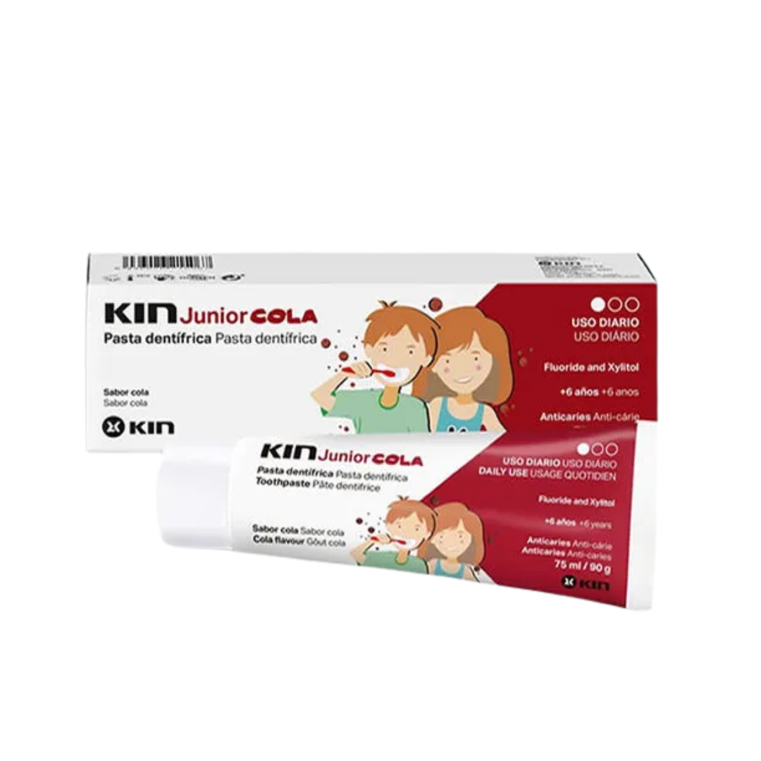 kin Fluorkin Junior Cola Flavour Toothpaste - 75ml | كين معجون أسنان للأطفال بنكهة الكولا - 75 مل
