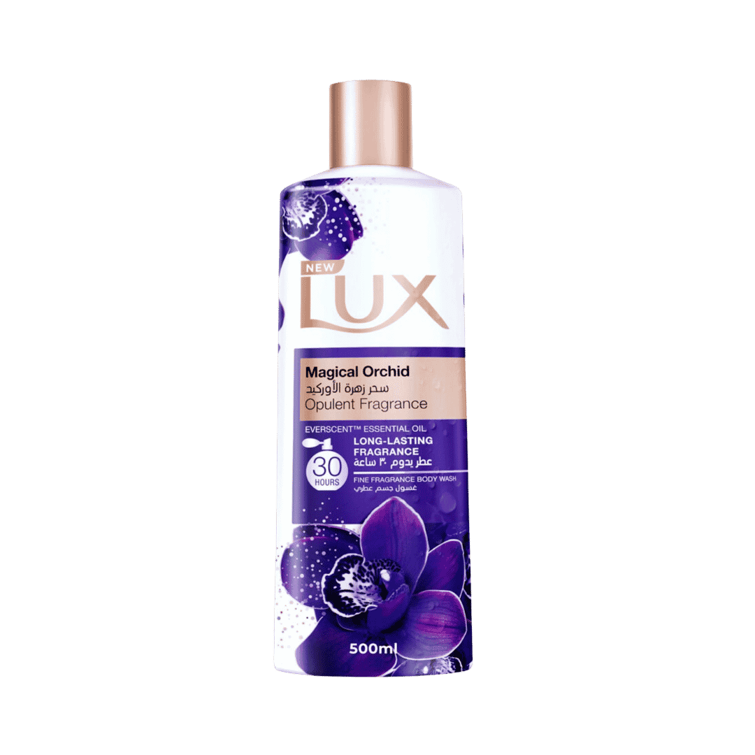 LUX Magical Orchid Body Wash Long Lasting Fragrance 3 Hours - 500ml | لوكس جل الاستحمام سحر زهرة الأوركيد - 500مل