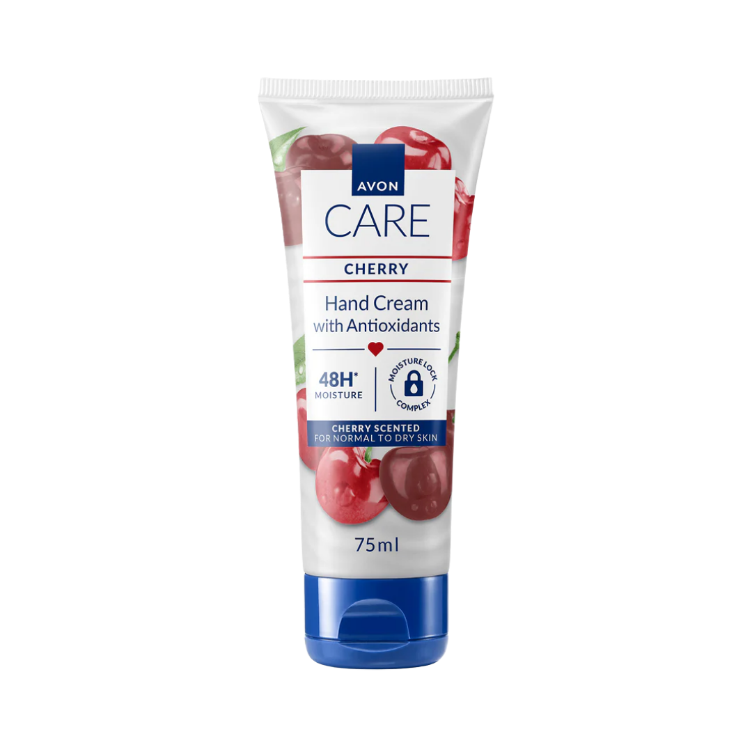 Avon Care Cherry Hand Cream with Antioxidants - 75ml | افون كريم لليدين بالكرز - 75 مل