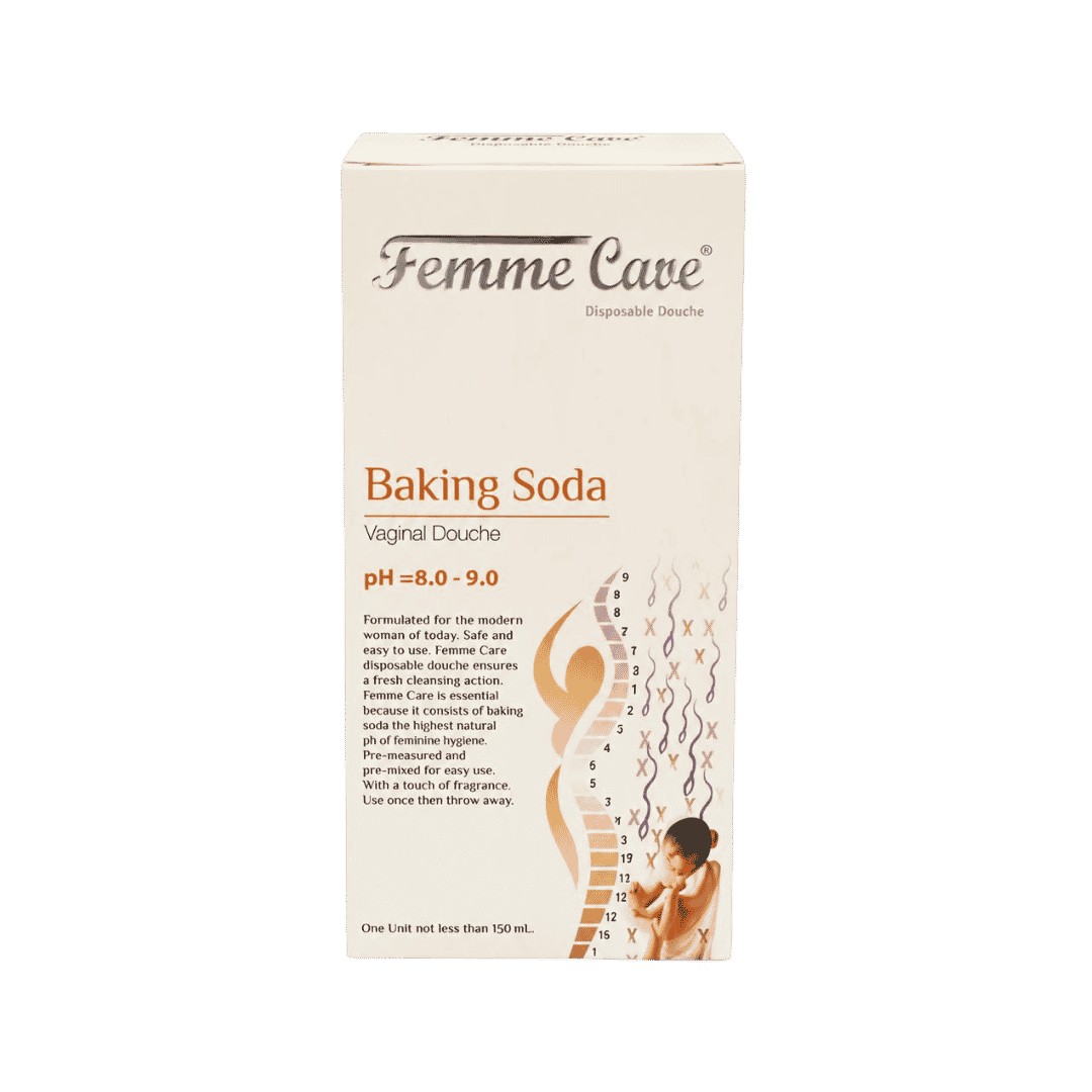 Femme Care Baking Soda Vaginal Douch - 150ml | فيم كير غسول للمناطق الحساسة بيكاربونات الصوديوم - 150مل