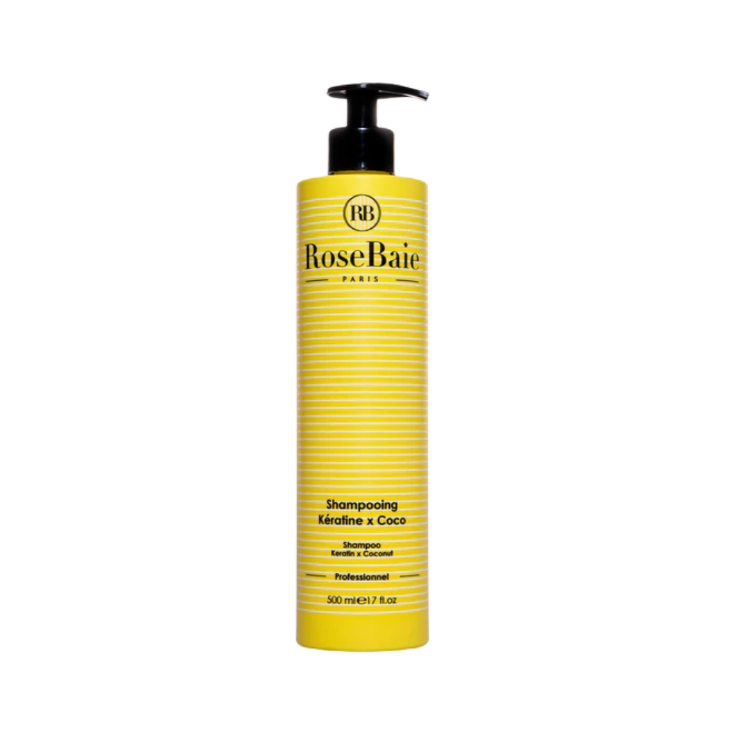 RoseBaie Shampooing Keratine & Coco - 500ml | روزباي شامبو بالكيراتين وجوز الهند لترطيب الشعر - 500 مل