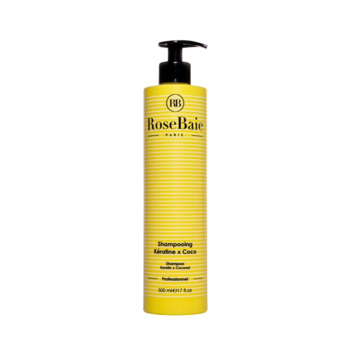 RoseBaie Shampooing Keratine & Coco - 500ml | روزباي شامبو بالكيراتين وجوز الهند لترطيب الشعر - 500 مل