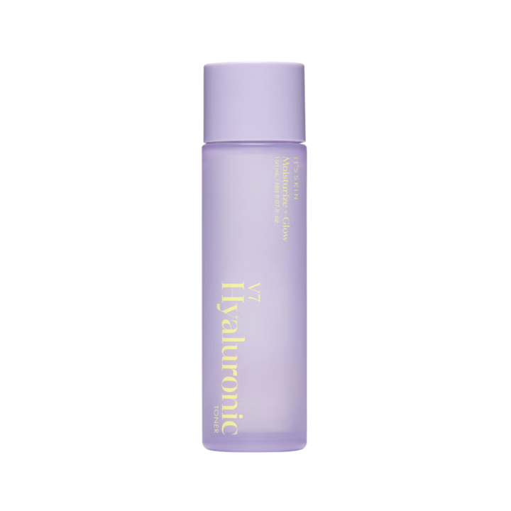 It'S SKIN V7 Hyaluronic Toner moisturizing + Glow face tonic water for all skin types  - 150ml | اتس سكين تونر مرطب لكل انواع البشرة - 150 مل