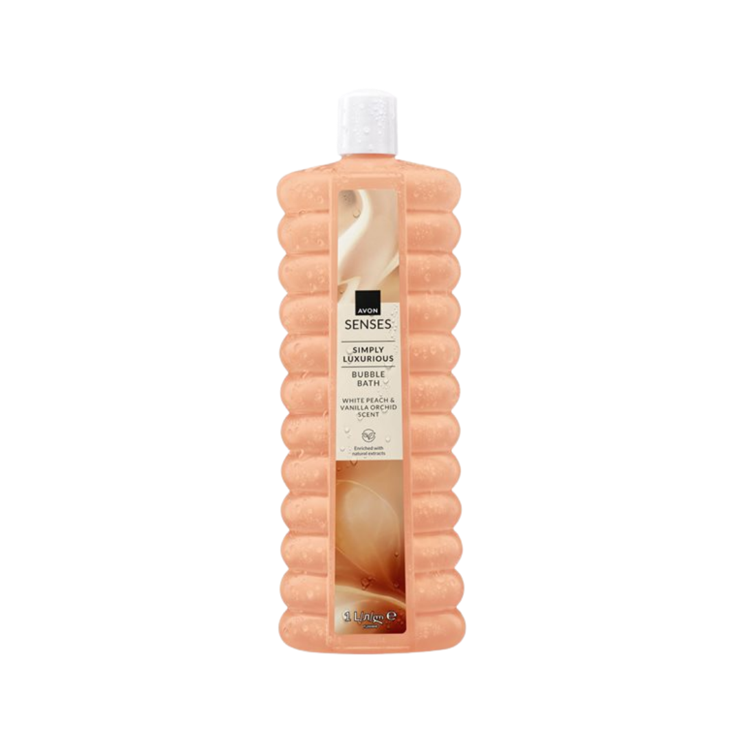 AVON Simply Luxurious Bubble Bath Shower Gel - 1000L | افون جل الاستحمام بابل باث - 1000 مل