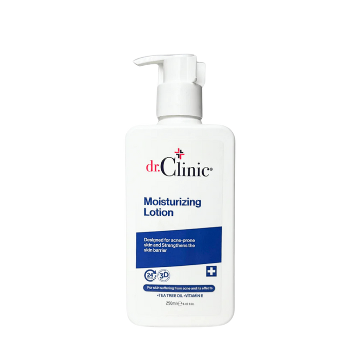 dr.Clinic Moisturizing Lotion for Acne Prone Skin - 250 ml | دكتور كلينك لوشن مرطب للبشرة المعرضة لحب الشباب - 250 مل