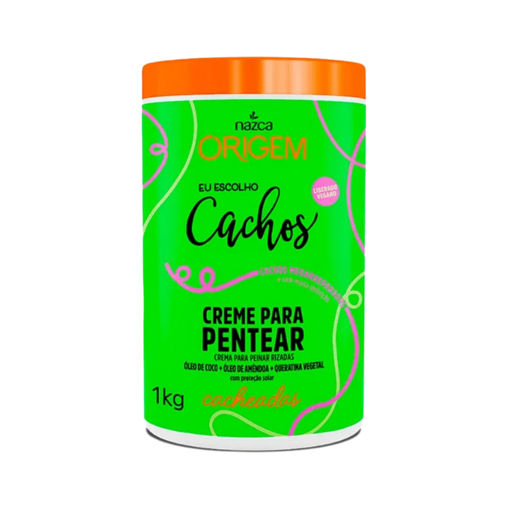 nazca Origem Cachos Cacheadas Creme Para Pentear 1Kg - 1kg | نازكا كريم تصفيف الشعر الكيرلي والمموج - 1 كغ
