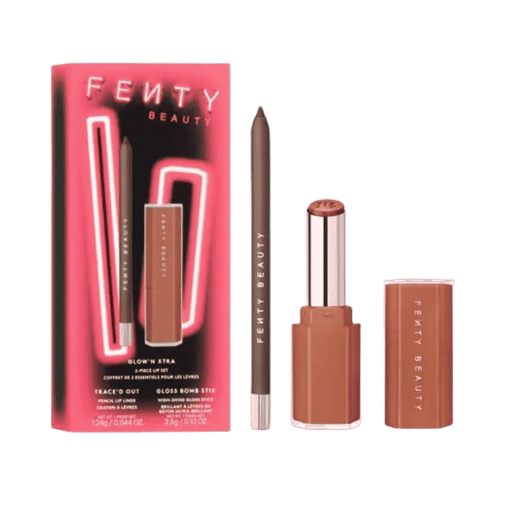 FENTY BEAUTY Glow'N Xtra 2 Piece Lip Set | فينتي بيوتي مجموعة مكياج للشفاه غلو اكسترا