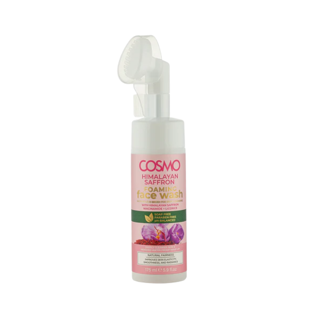 COSMO Himalayan Saffron Foaming Face Wash - 175ml | كوزمو غسول رغوي بالزعفران - 175 مل