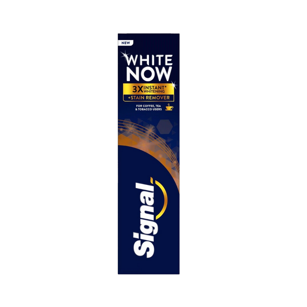Signal White Now Stain Remover Toothpaste 3* Instant Whitening 75ml | سيجنال وايت ناو معجون الأسنان – مزيل البقع وتبييض فوري 3 أضعاف –75 مل