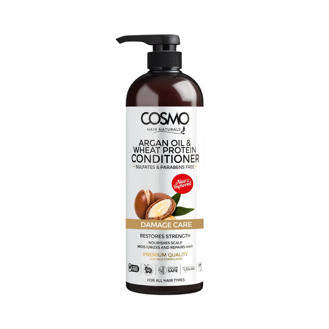 Cosmo Argan Oil & Wheat Protein Conditioner - 1000ml | بلسم كوزمو بزيت الأركان وبروتين القمح - 1000 مل