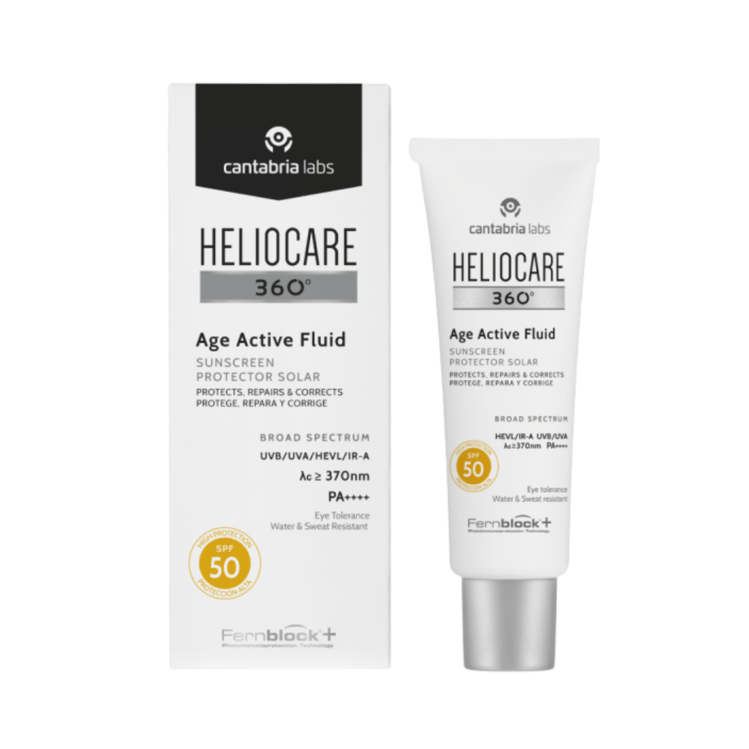 Cantabria Labs Heliocare 360° Age Active Fluid Suns Creen Spf50+ 50 ml| كانتابريا لابز واقي شمسي بعامل حماية 50-50 مل