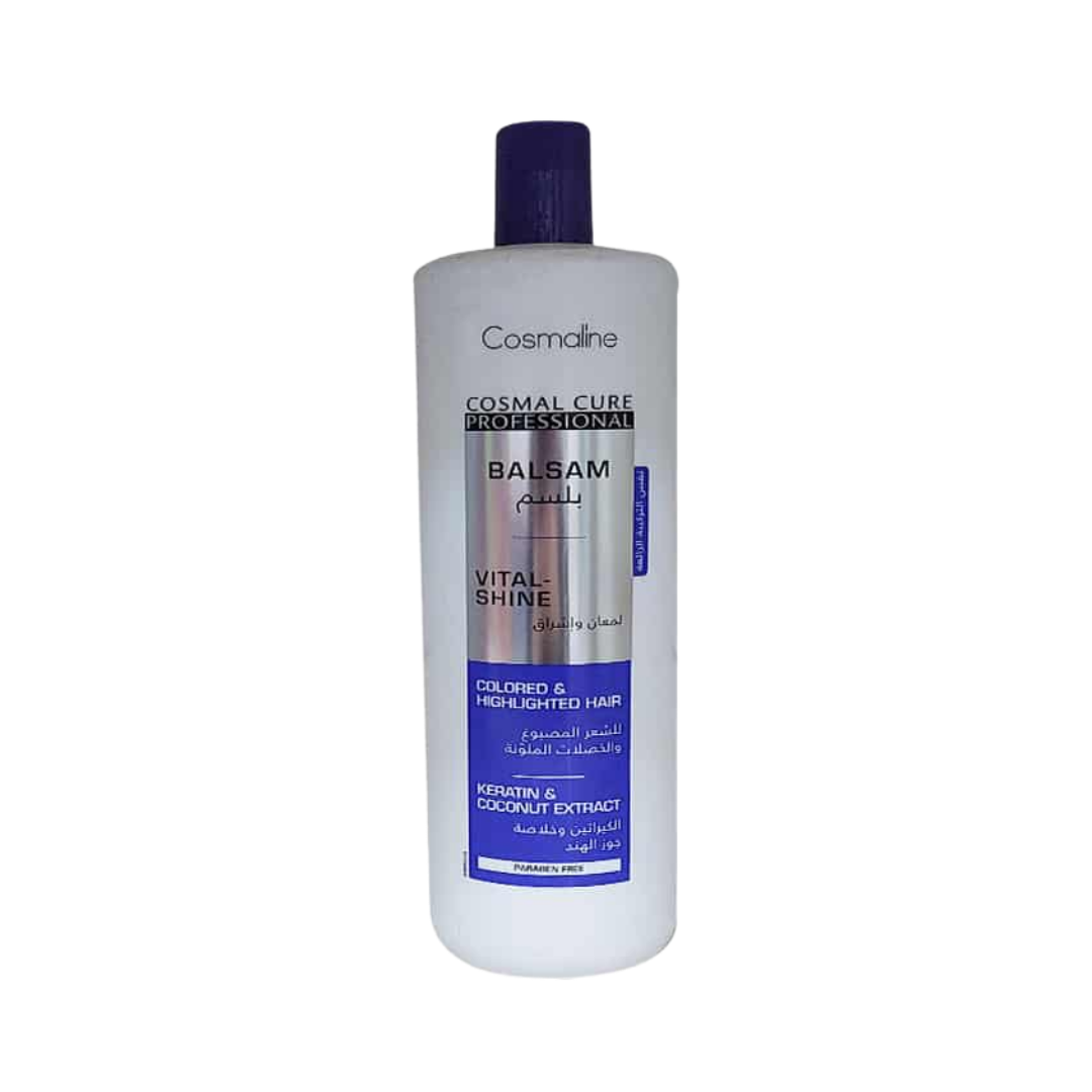 Cosmaline Cosmal Cure Professional Vital-Shine Balsam - 1000ml | كوزمالين بلسم كوزمال كيور الاحترافي للتألق الحيوي - 1000 مل