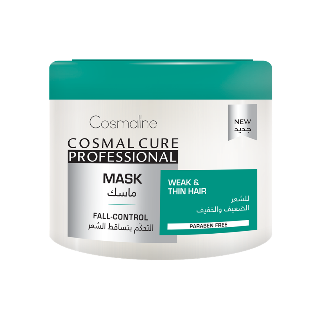 Cosmaline Cosmal Cure Professional Fall-Control Mask - 450ml | كوزمالين قناع كوزمال كيور الاحترافي للتحكم في السقوط - 450 مل