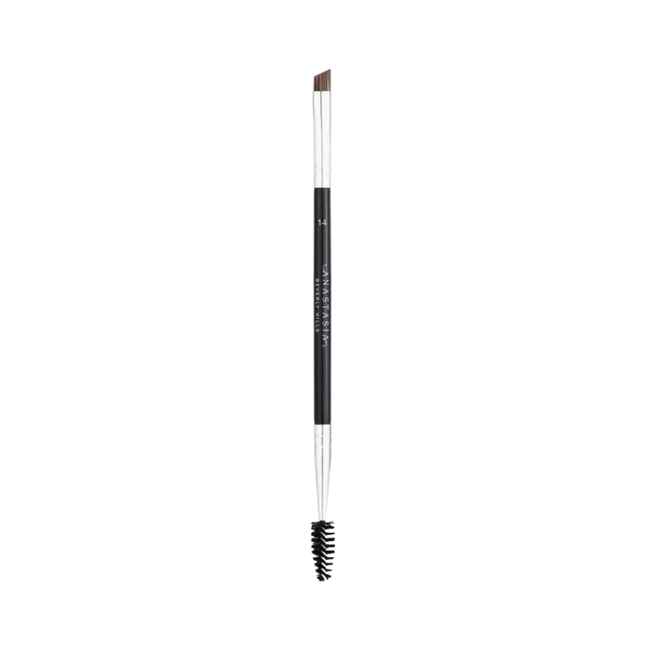 ANASTASIA BEVERLY HILLS 14- Dual - Ended Firm Detail Brush | انستازيا فرشاة مائلة ومدببة مزدوجة الطرف رقم 14