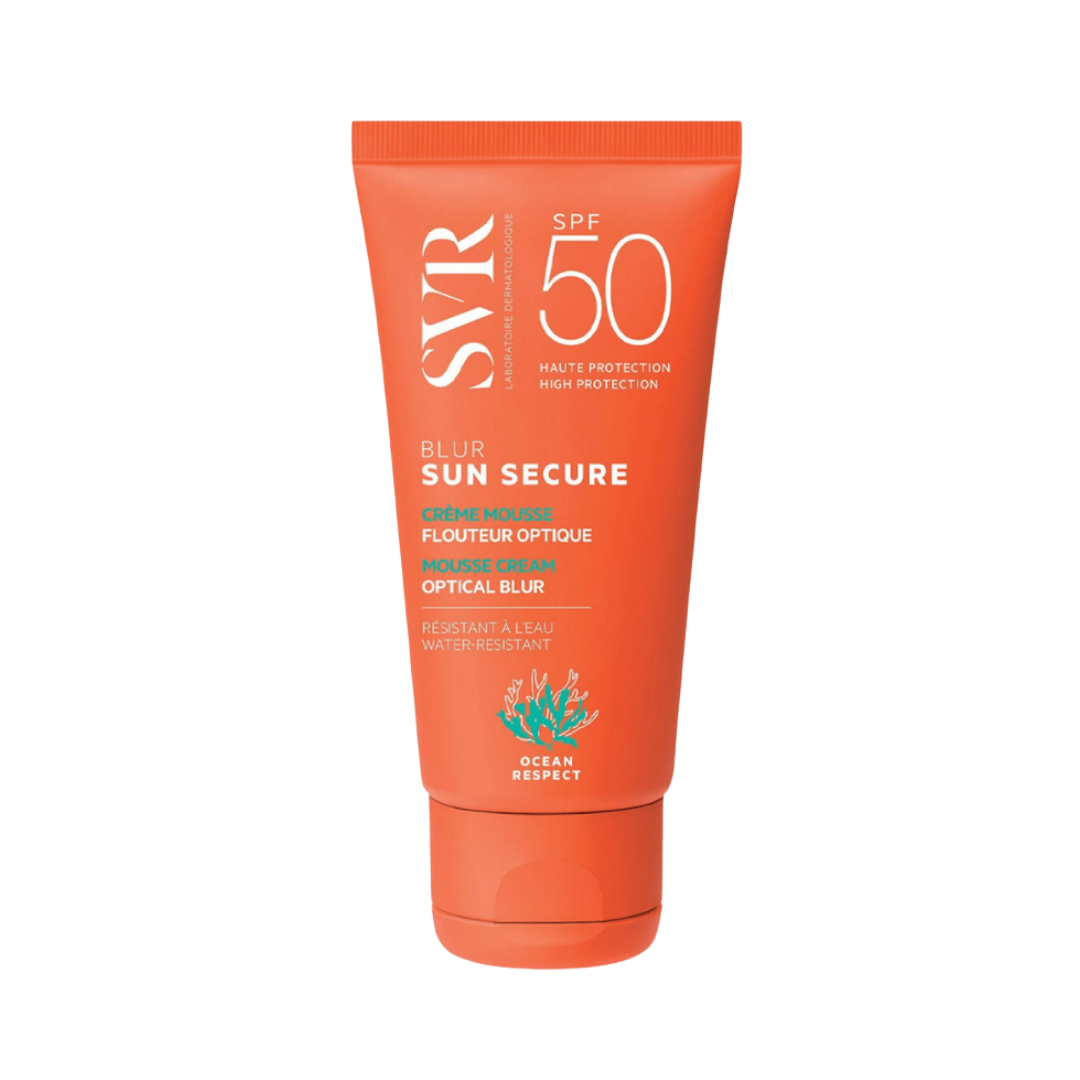 SVR Sun Secure Blur Mousse Cream Optical Blur SPF50+ - 50ml | اس في ار واقي شمس - 50 مل