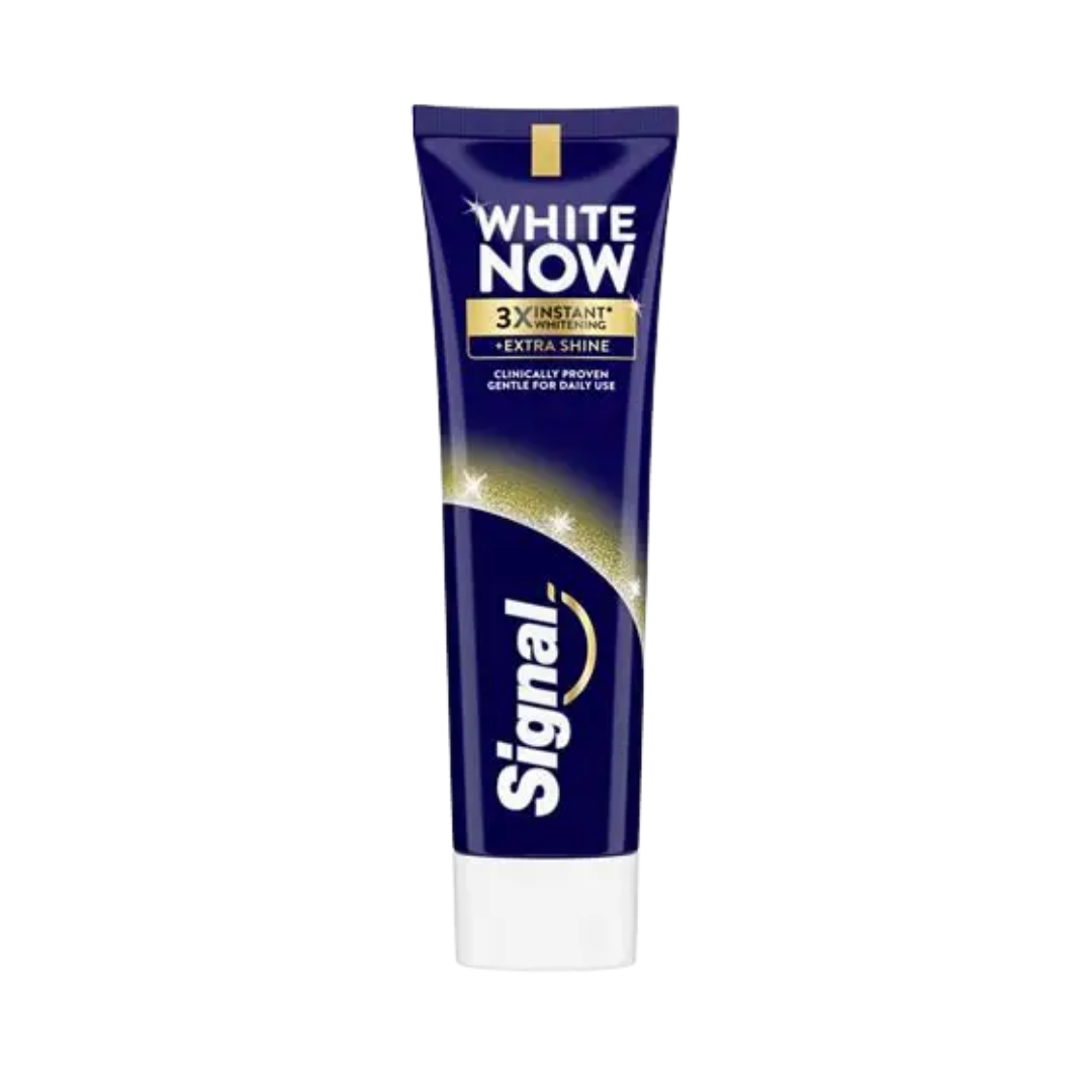 Signal White Now 3X Instant Whitening +Extra Shine - 75ml | سيجنال وايت ناو 3X – تبييض فوري إضافي ولمعان مكثف – 75 مل