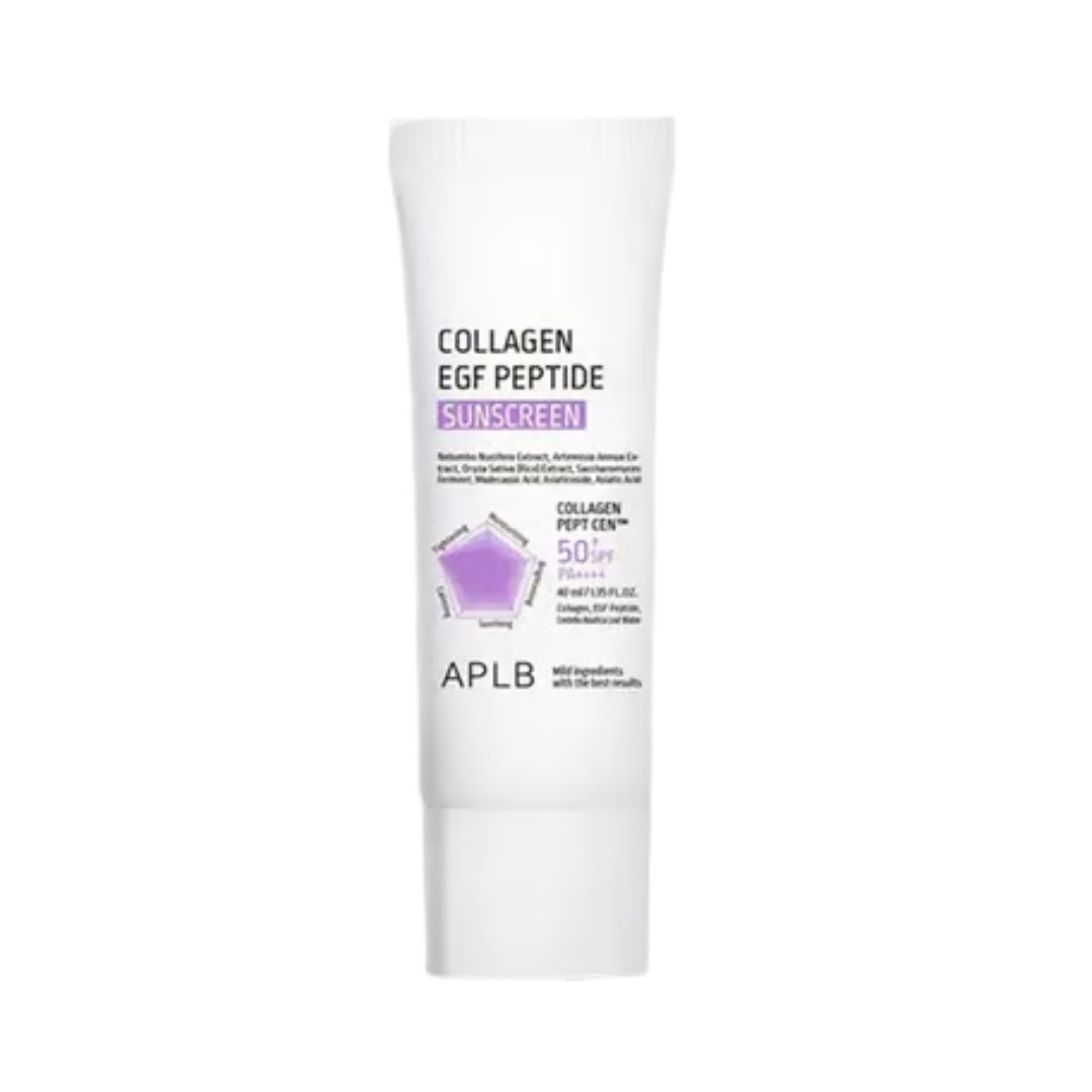 APLB Collagen Egf Peptide Sunsreen 50+ Spf - 40ml| ايه بي ال بي واقي شمسي بالكولاجين بعامل حماية 50- 40 مل