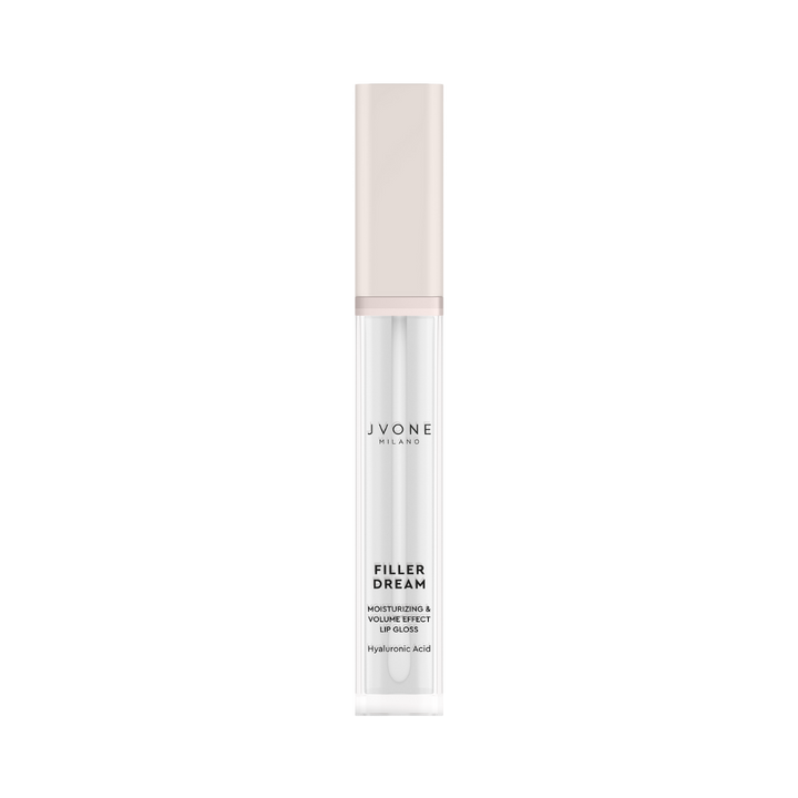 JVONE MILANO Filler Dream Lip Gloss Moisturizing & Volume Effect - 7.5ml | جيفون ميلانو غلوس للشفاه مرطب و مالئ - 7.5 مل