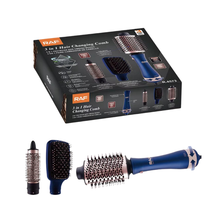 RAF3 in Hair Changing Comb | مشط تغيير تسريحة الشعر RAF 3 في 1