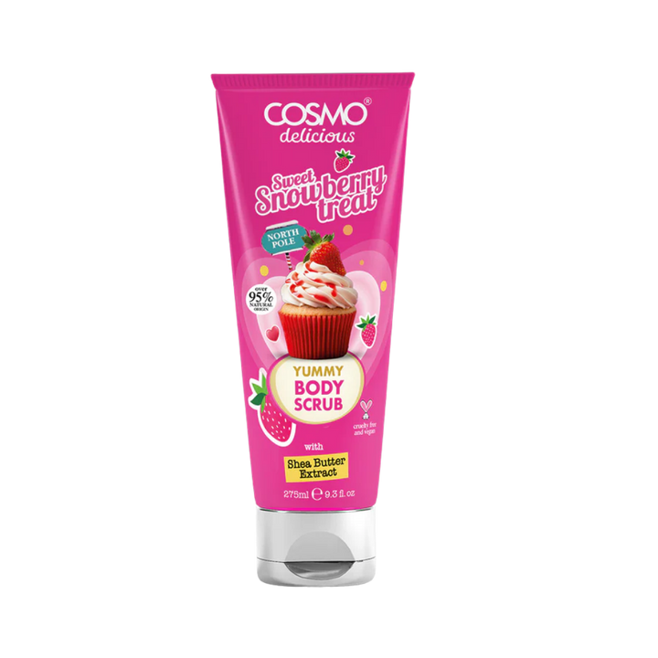 COSMO Sweet Snow Berry Treat Yummy Body Scrub - 275ml | مقشر الجسم كوزمو سويت سنو بيري تريت – ٢٧٥ مل